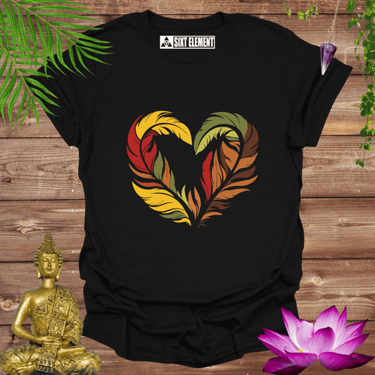 AUTUMN FEATHERS HEART T-Shirt