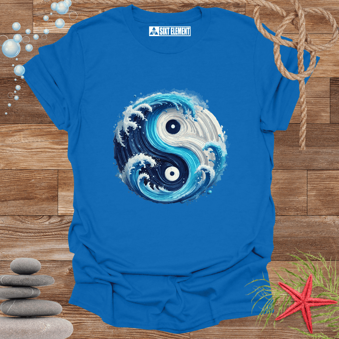 Yin-Yang Water Waves T-Shirt