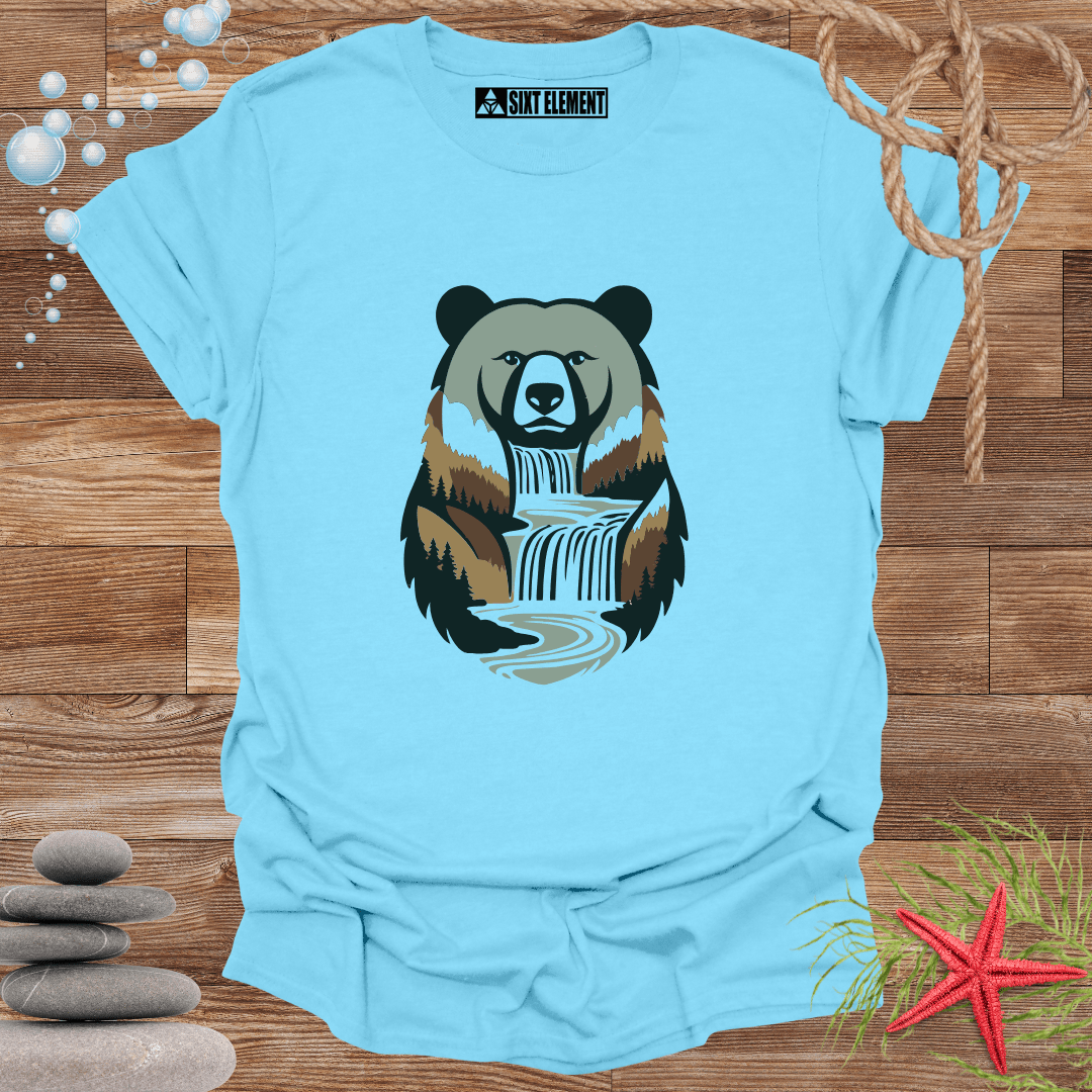 RETRO WATERFALL BEAR T-Shirt