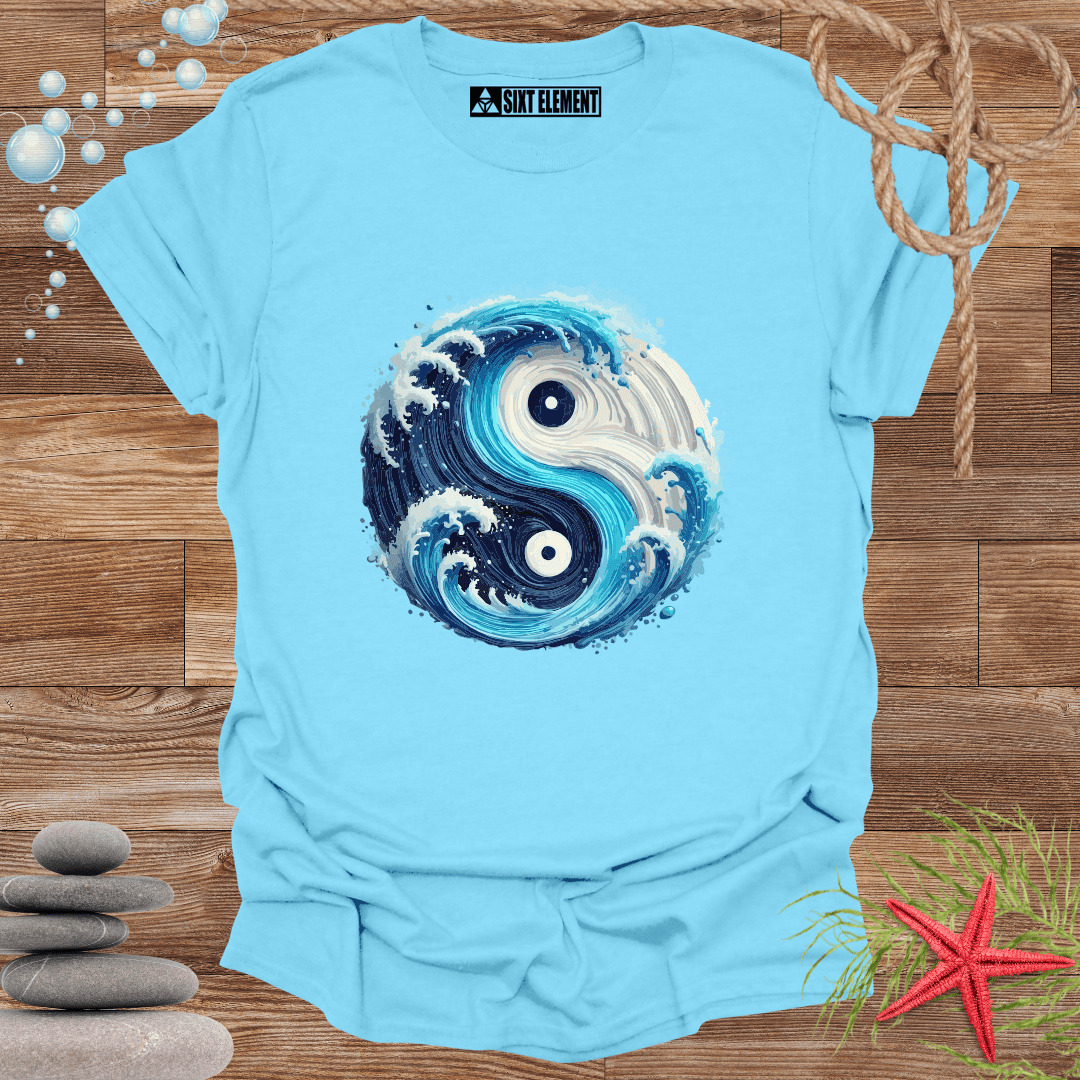 Yin-Yang Water Waves T-Shirt