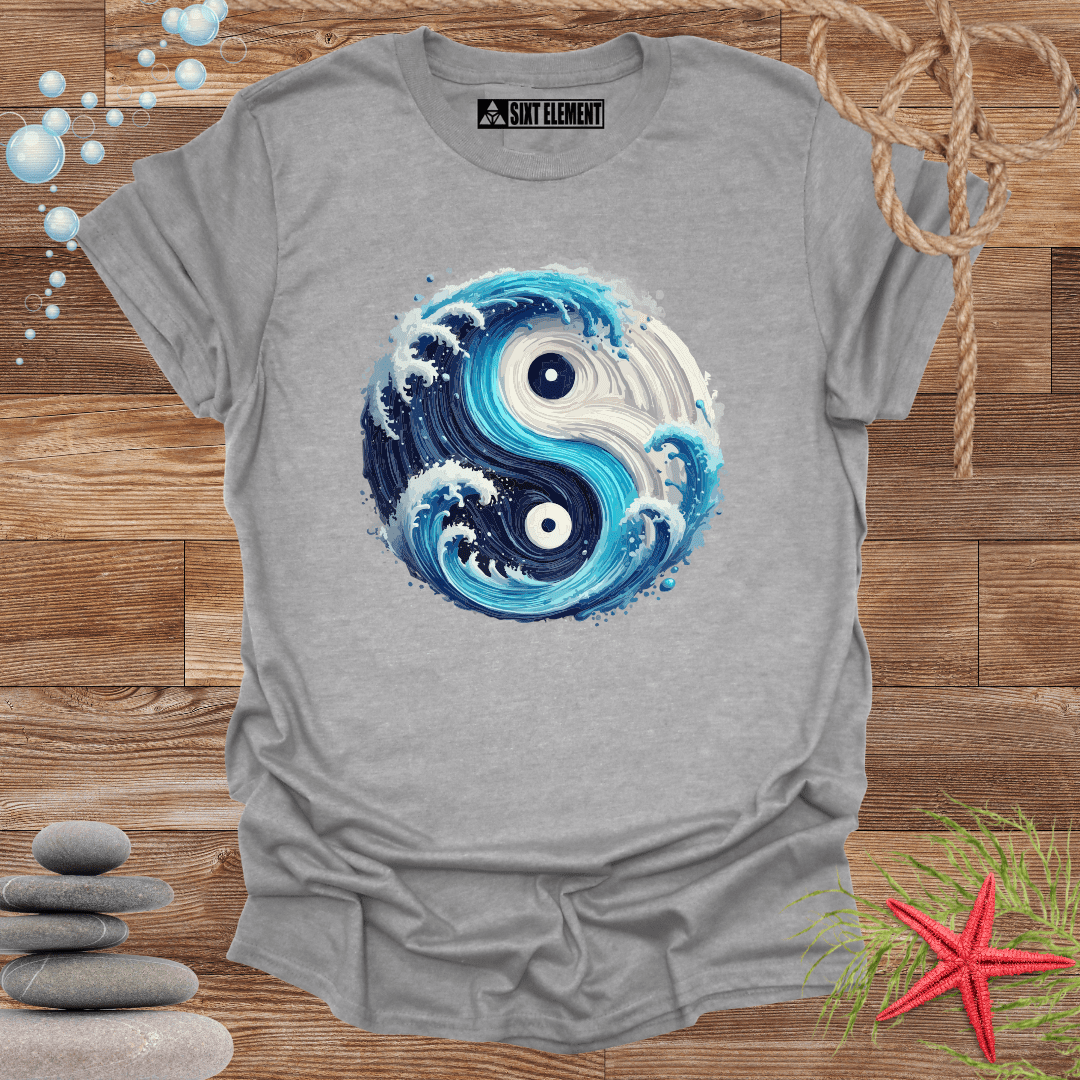 Yin-Yang Water Waves T-Shirt