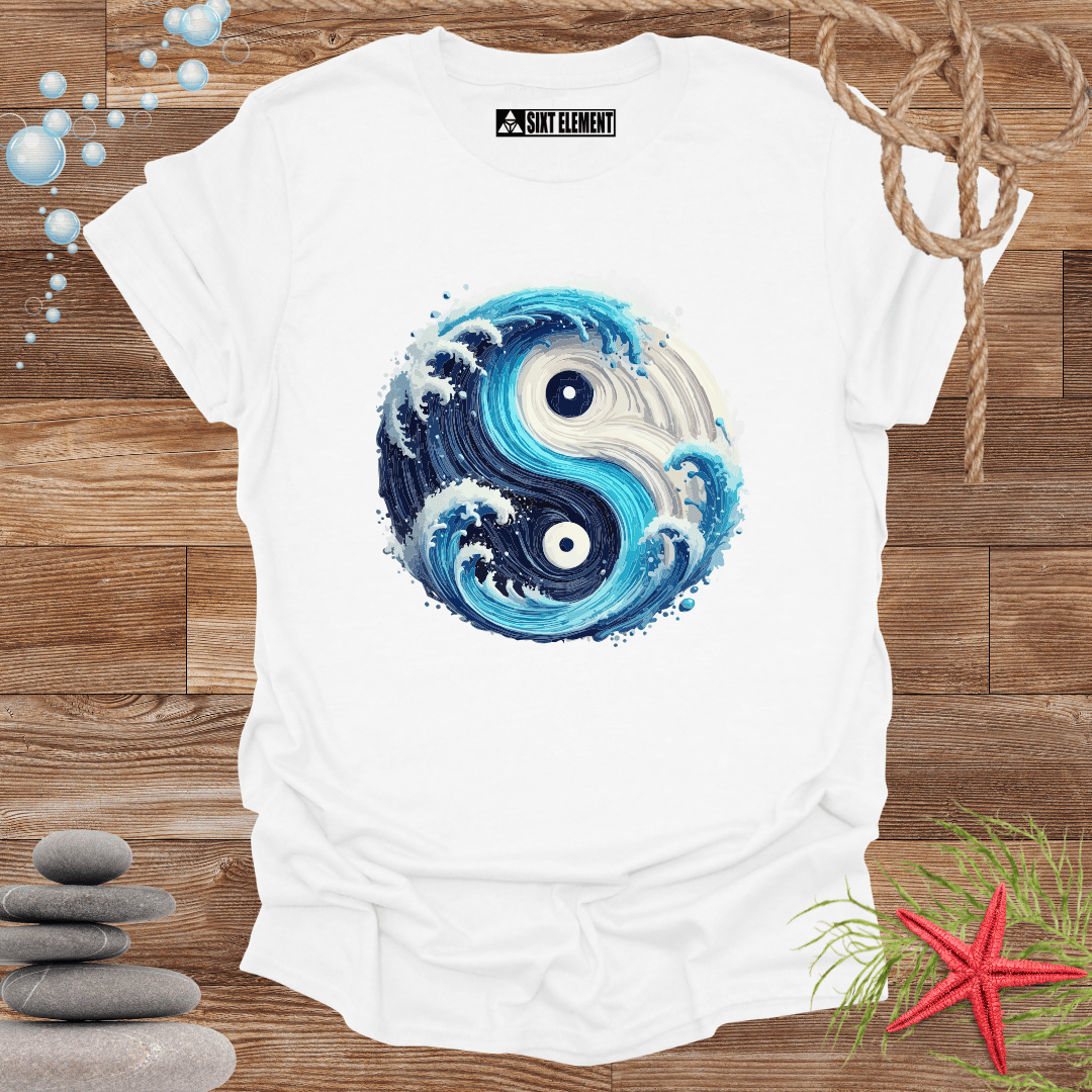 Yin-Yang Water Waves T-Shirt