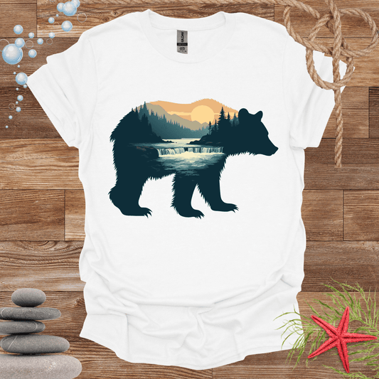 RETRO RIVER BEAR T-Shirt