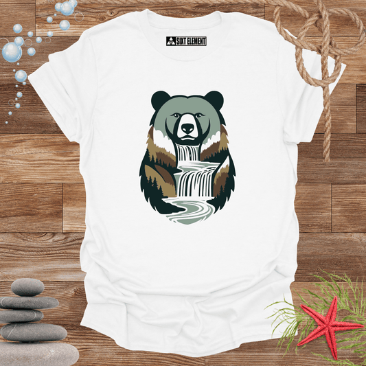 RETRO WATERFALL BEAR T-Shirt